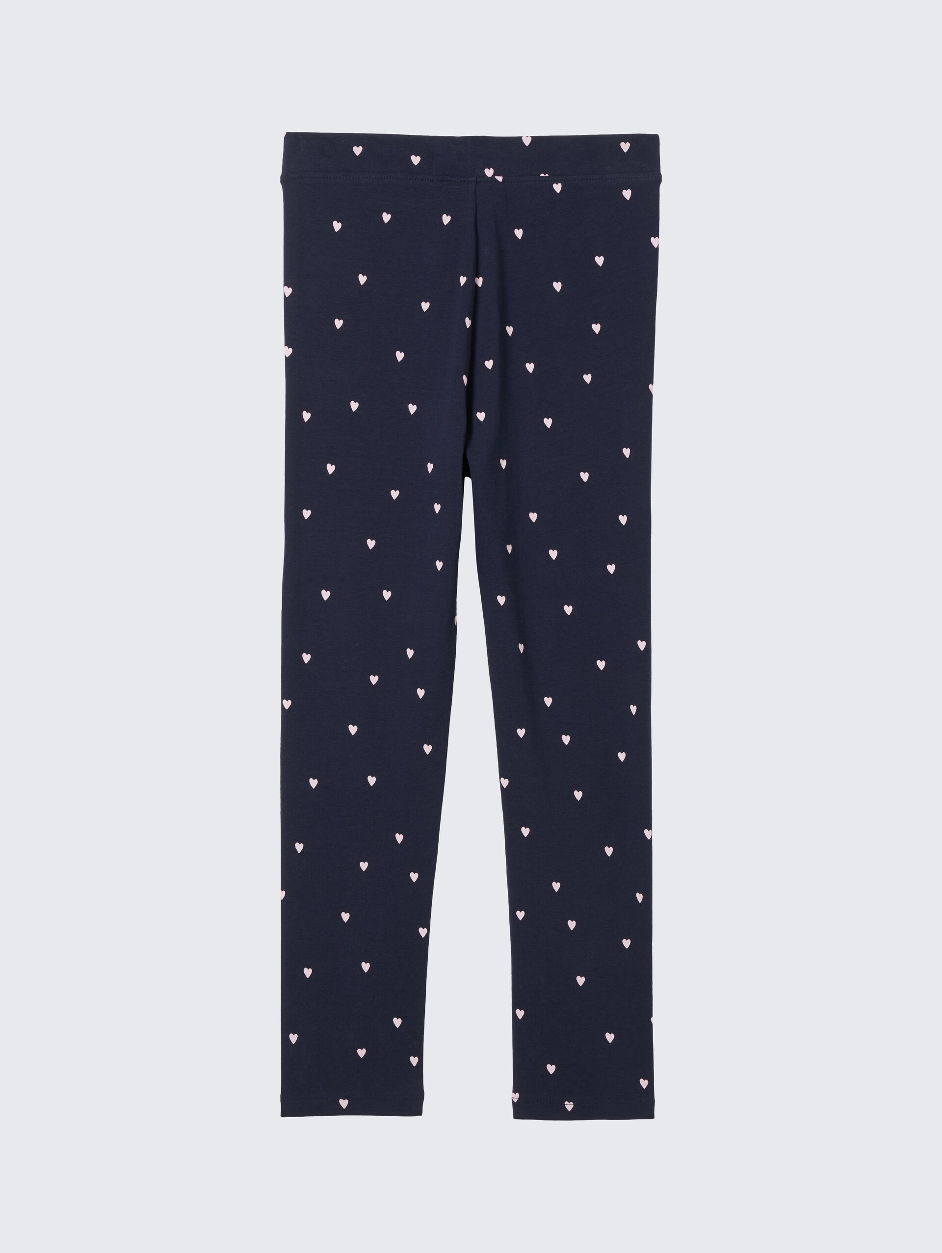 Leggings mit Herzmuster - dark blue pink heart