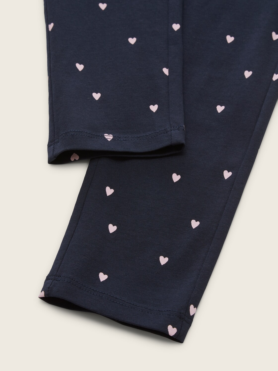 Leggings mit Herzmuster - dark blue pink heart