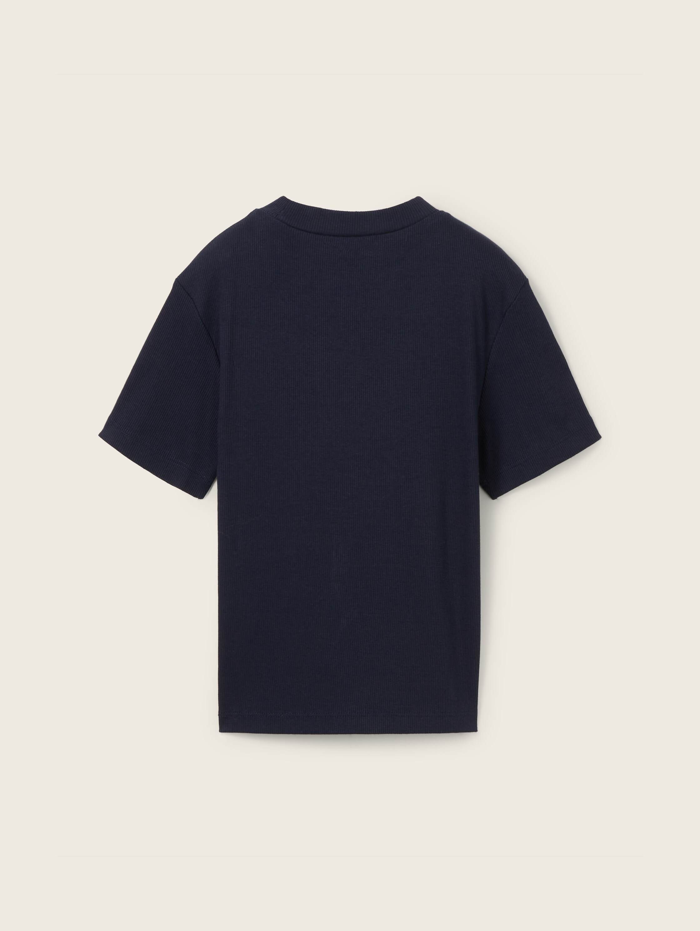 Cropped T-Shirt mit Rippstruktur - 2