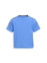 Nicht ausgewählt, Cropped T-Shirt mit Rippstruktur von , blau