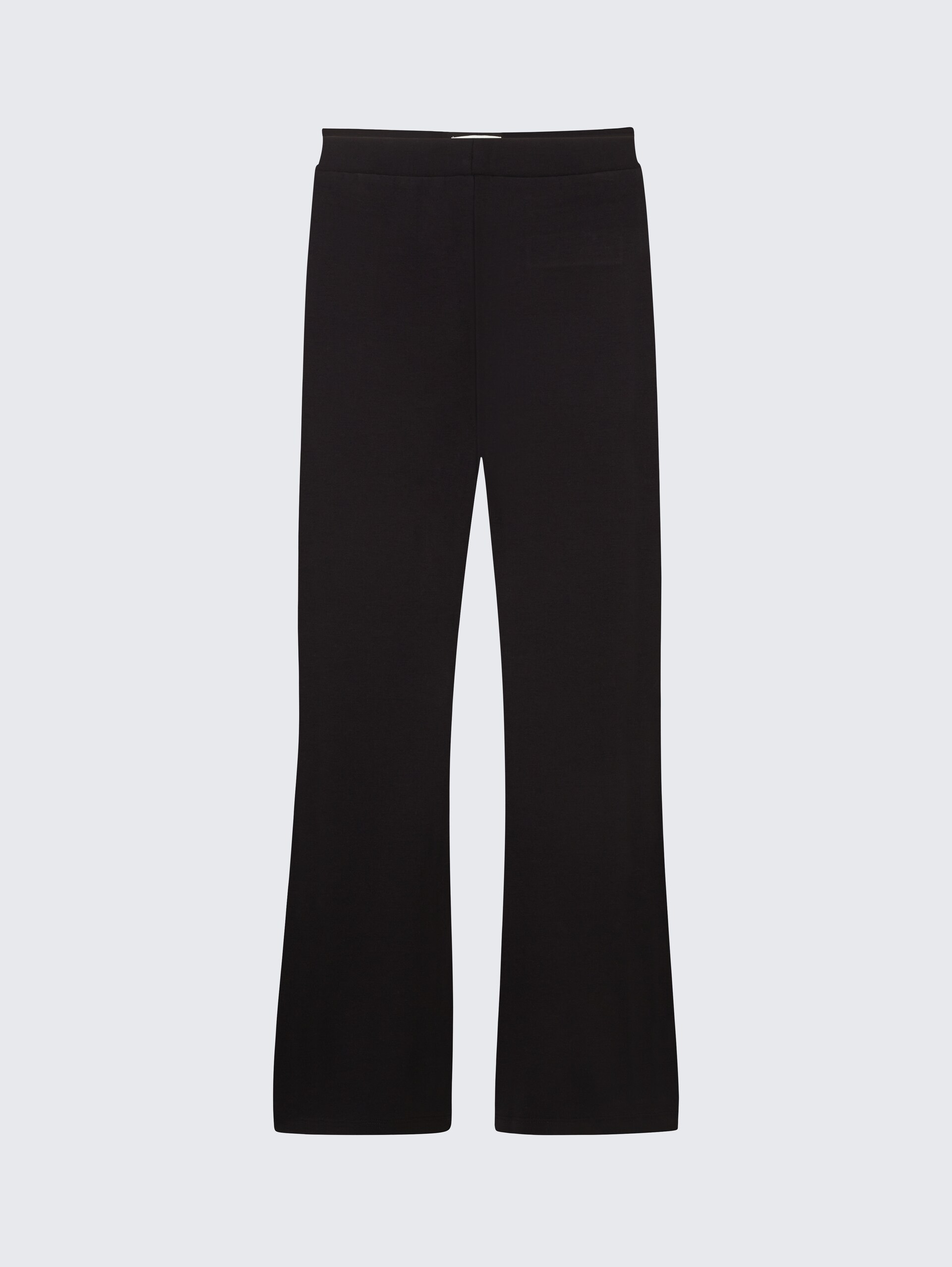 Flared Leggings mit elastischem Bund - deep black