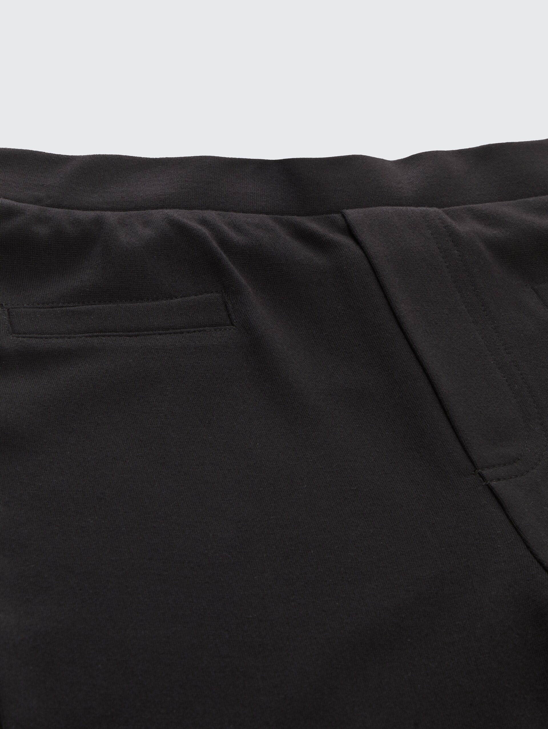 Flared Leggings mit elastischem Bund - deep black