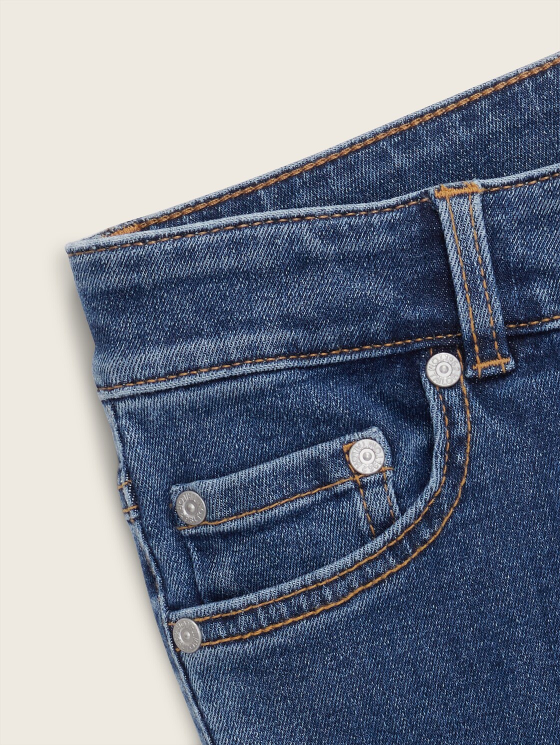 Lissie Skinny Jeans - Used Mid Stone Blue Denim - Detail-Model-Ansicht