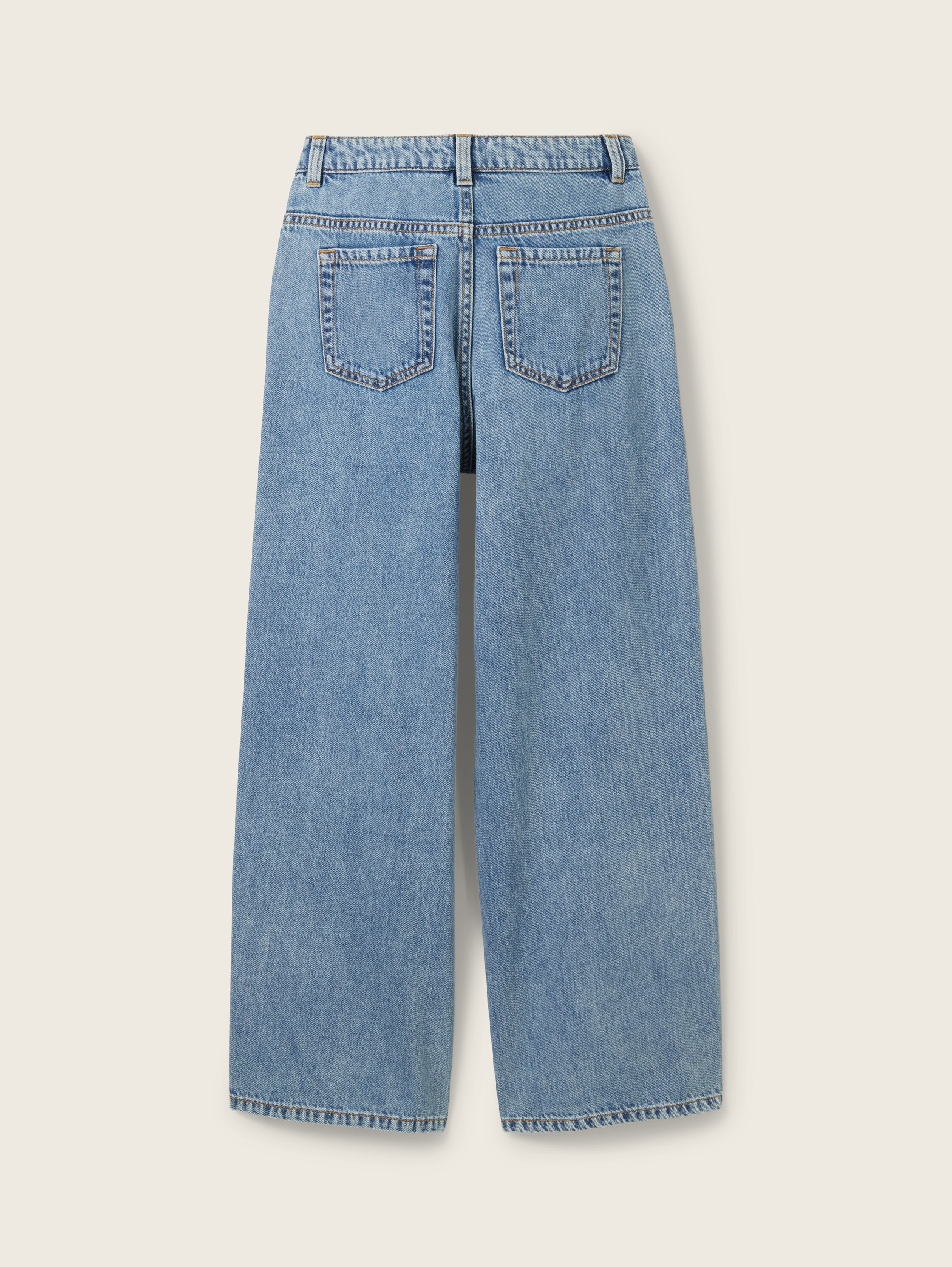 Jeans à jambes larges - mid_stone_bright_blue_denim - 