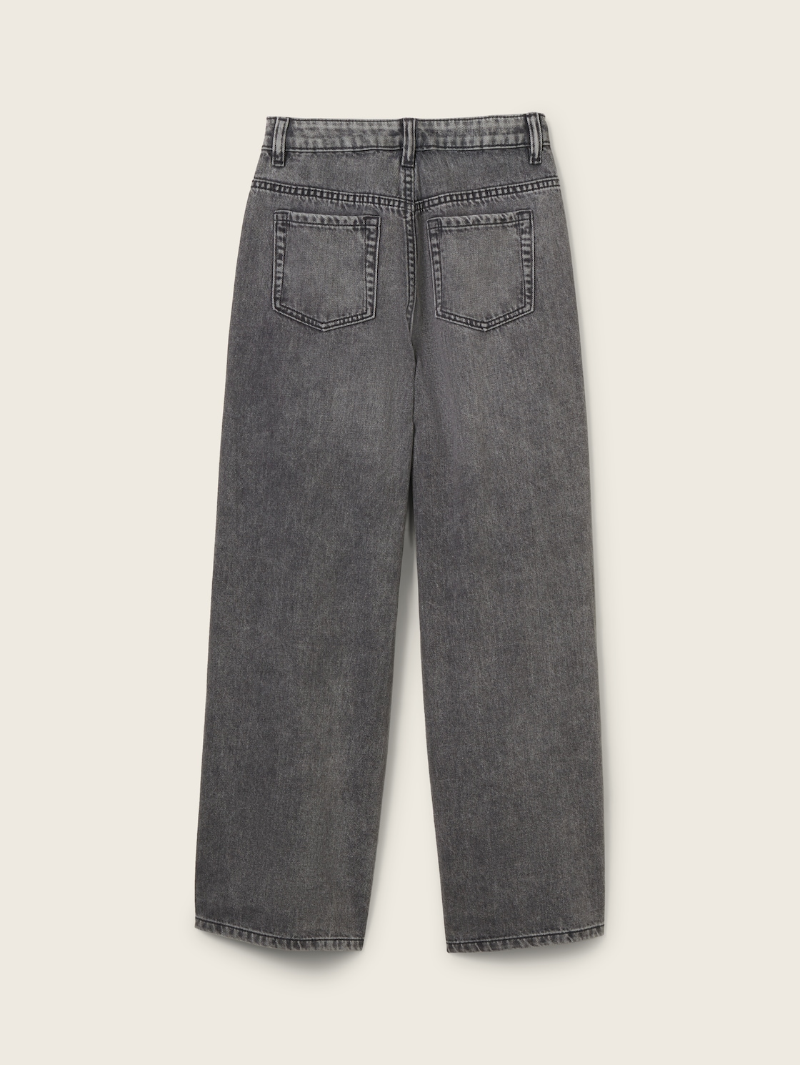 Wide Leg Jeans - used mid stone grey denim