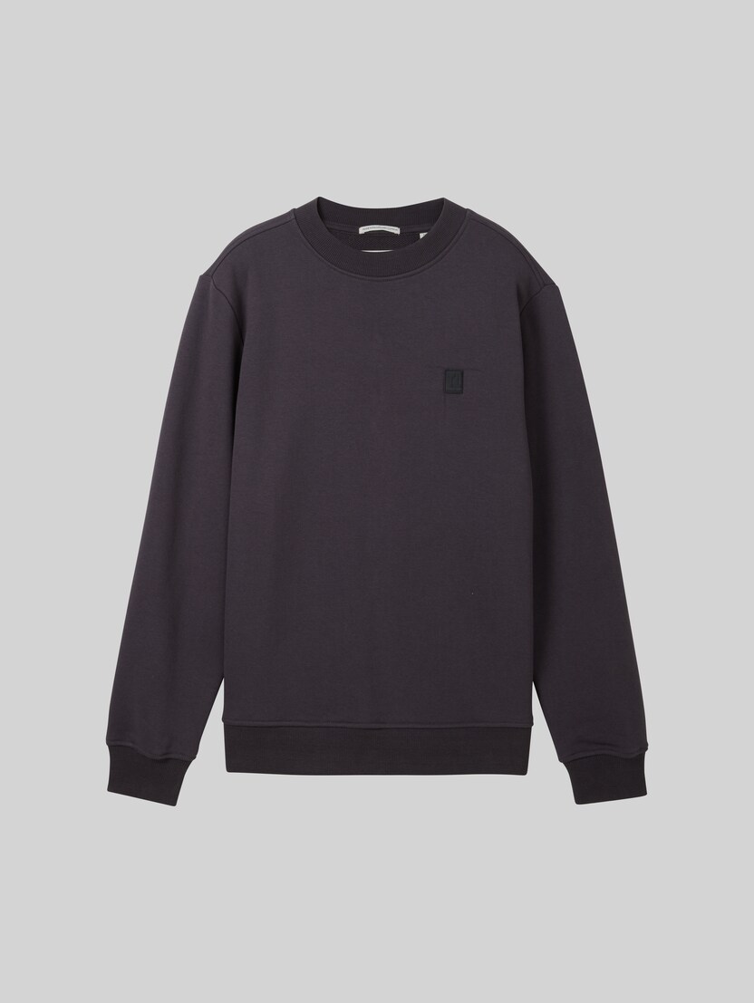 Basic cotton sweatshirt by Teen Boys, coal grey