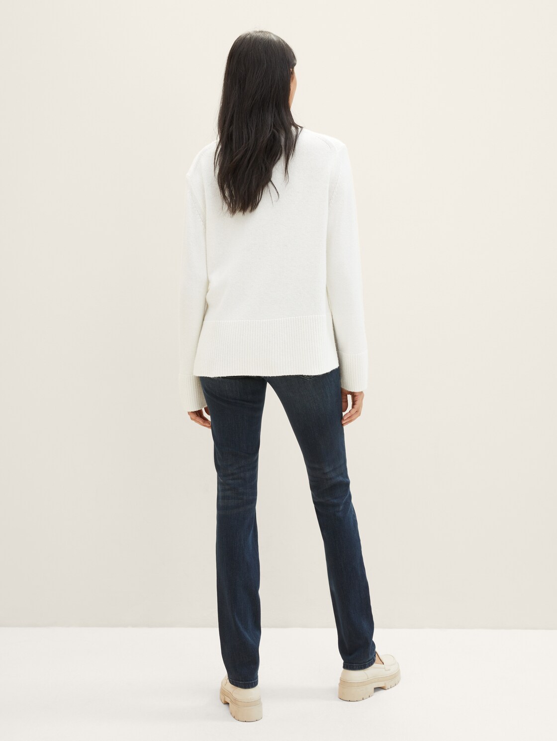 TTALEXA SLIM Jeans - dark stone wash denim - Auschnitt Model-Rückansicht