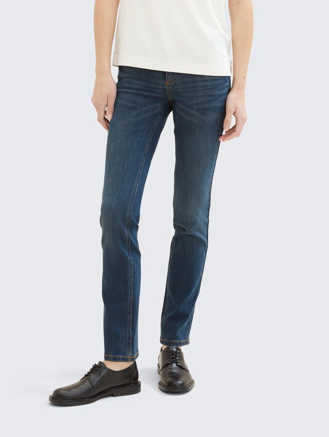 TTALEXA STRAIGHT Jeans door Women, mid stone wash denim