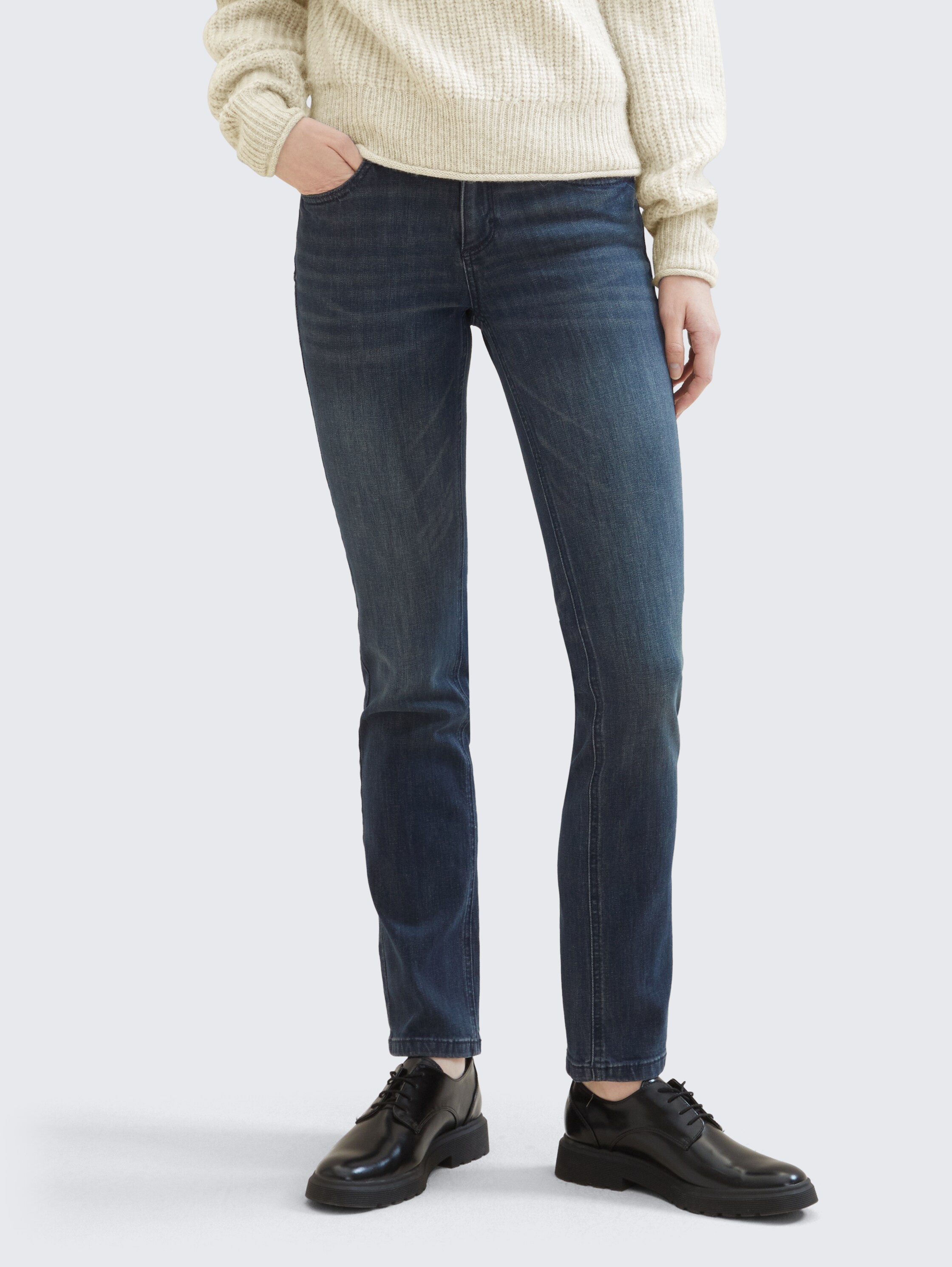 TTALEXA STRAIGHT Jeans - dark_stone_wash_denim - 