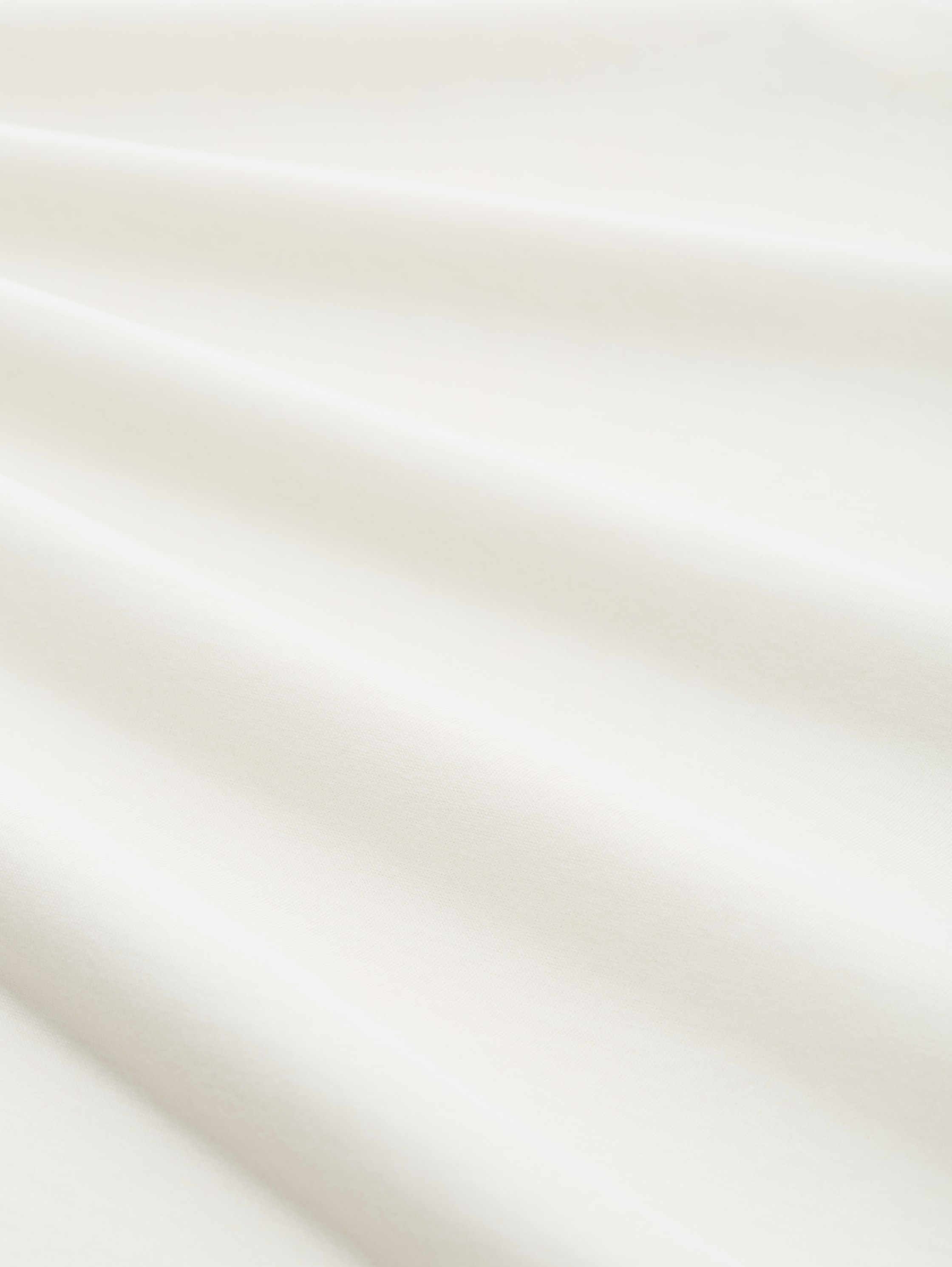 Boxy Fit T-shirt van katoen - Gardenia White - Materiaalweergave