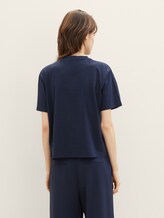 T-shirt Boxy Fit en coton - sky captain blue - Découpe Vue arrière du modèle