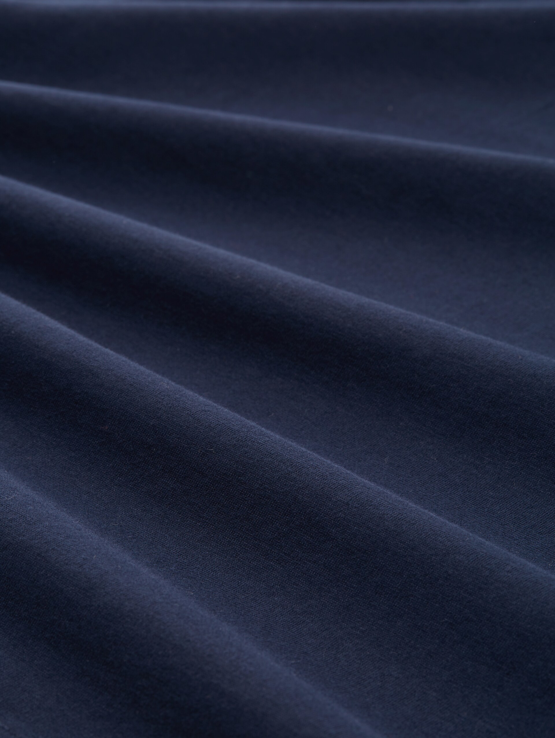 Boxy Fit T-Shirt aus Baumwolle - sky captain blue - Material-Ansicht