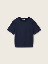 T-shirt Boxy Fit en coton - sky captain blue - Vue de face du produit