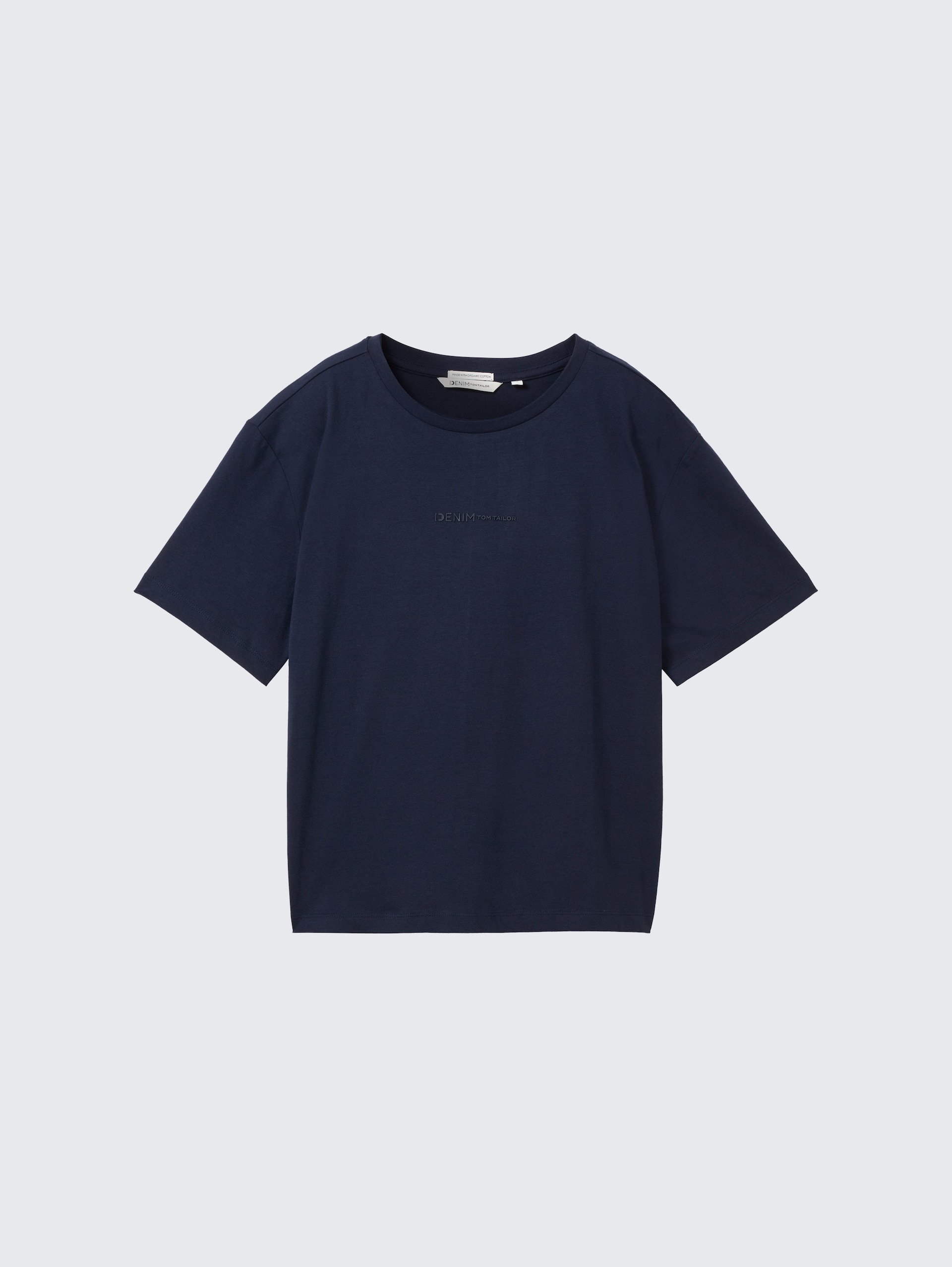 Boxy Fit T-Shirt aus Baumwolle - sky captain blue - Vorder-Produkt-Ansicht