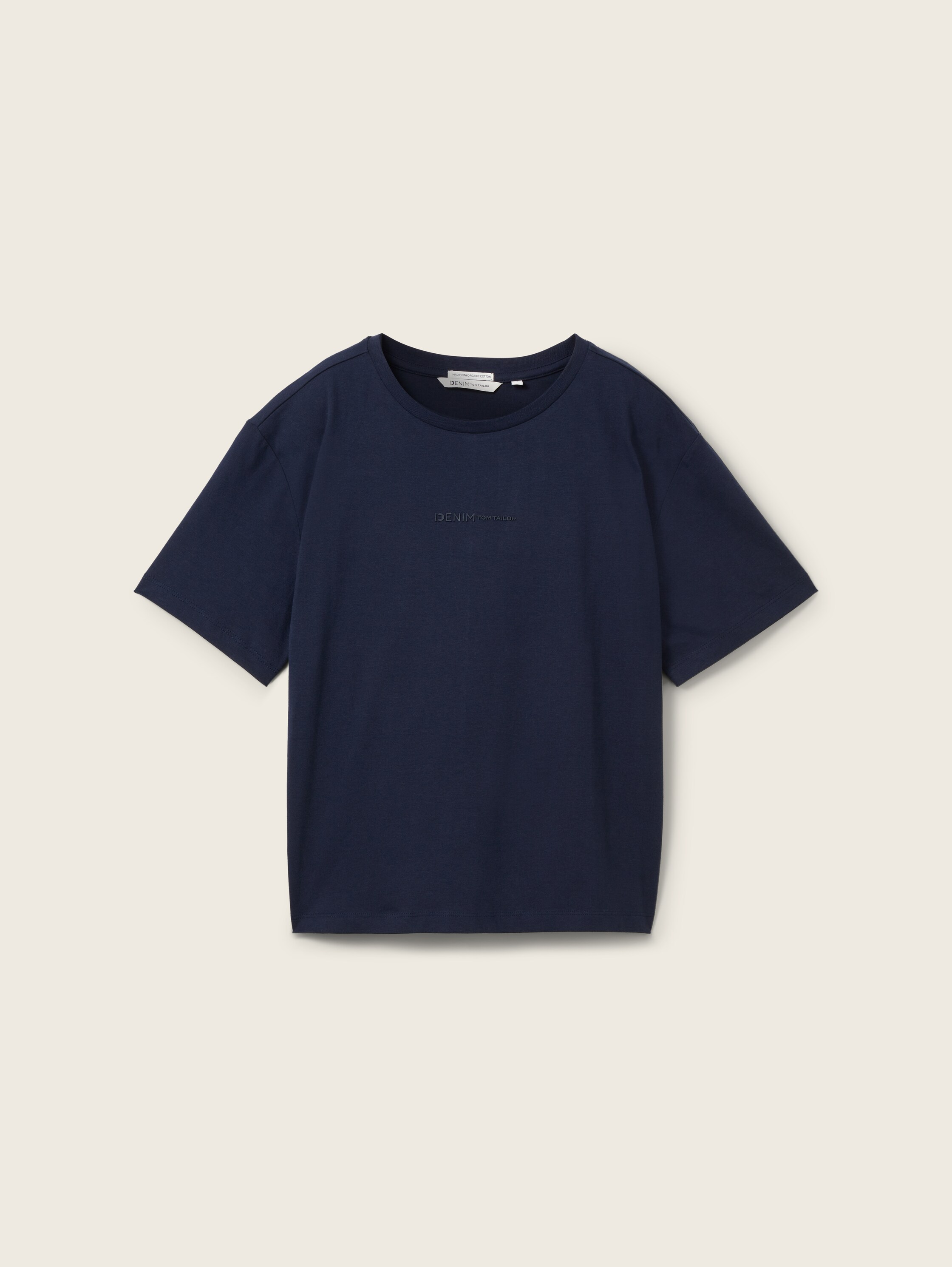 Boxy Fit T-Shirt aus Baumwolle - sky captain blue - Vorder-Produkt-Ansicht