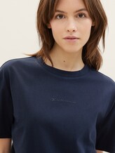 T-shirt Boxy Fit en coton - sky captain blue - Vue détaillée du modèle
