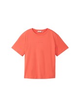 Sélectionné, T-shirt Boxy Fit en coton par Tom Tailor, rouge