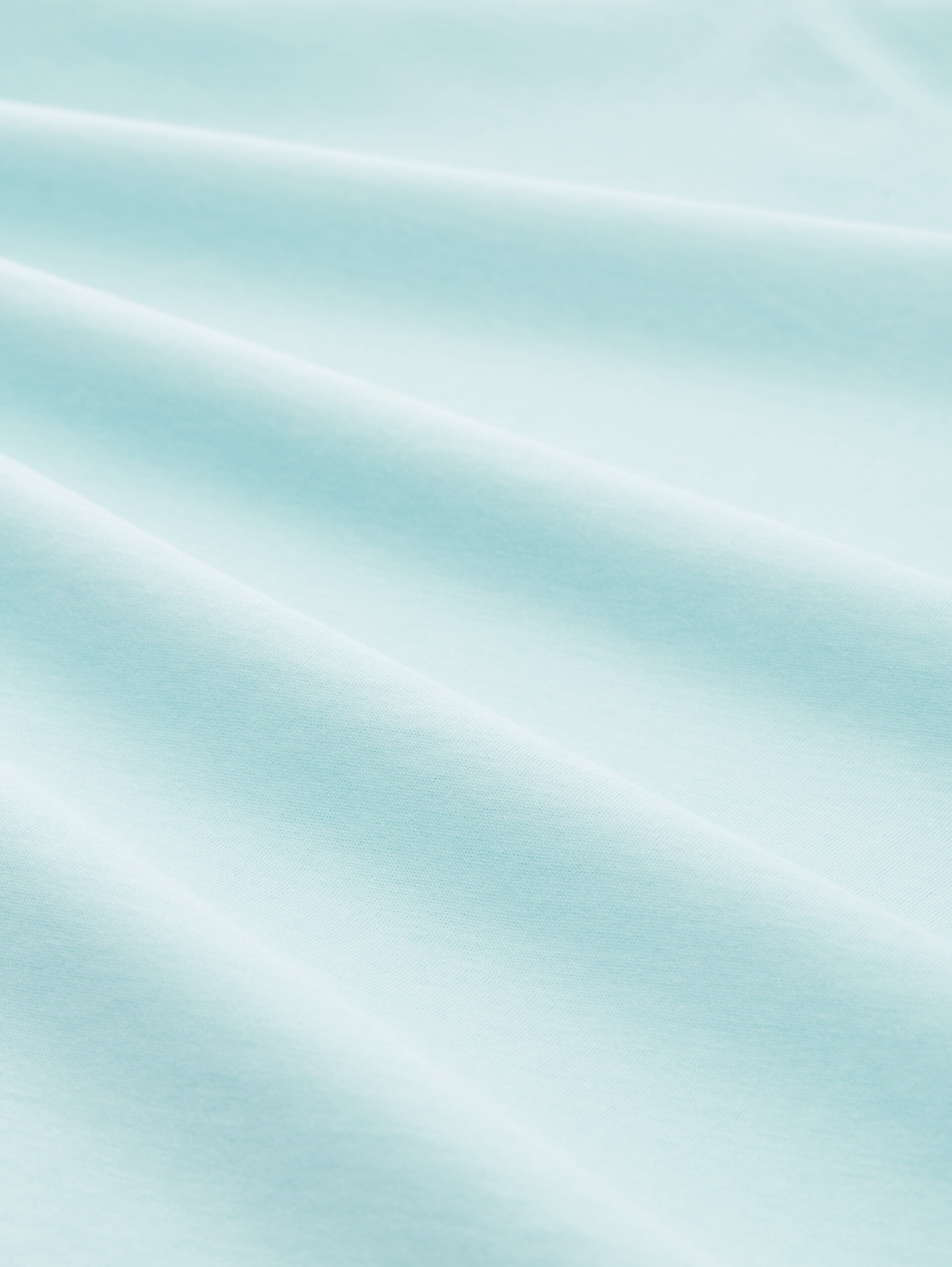 T-shirt Boxy Fit en coton - pastel turquoise - Vue de la matière