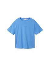 Sélectionné, T-shirt Boxy Fit en coton par Tom Tailor, bleu