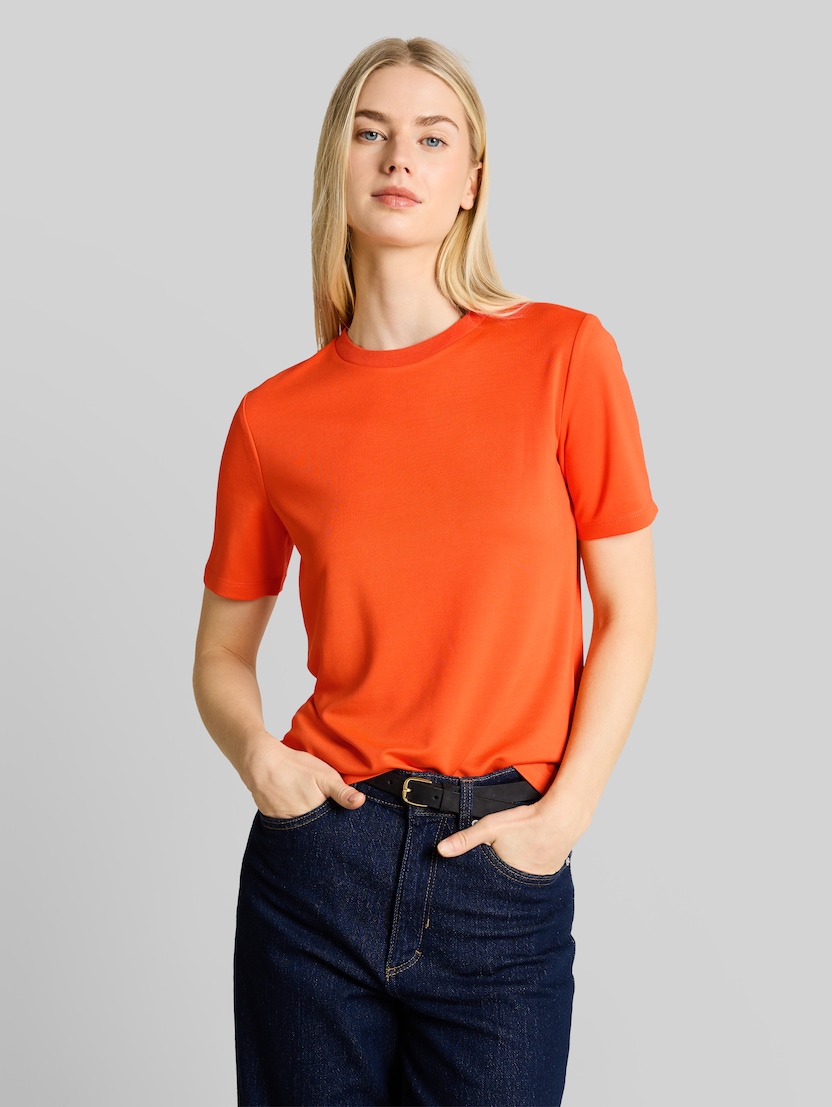 Loose Fit T-Shirt von Denim Female, Fiery Orange