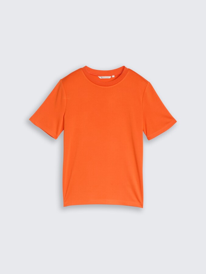 Loose Fit T-Shirt von Denim Female, Fiery Orange