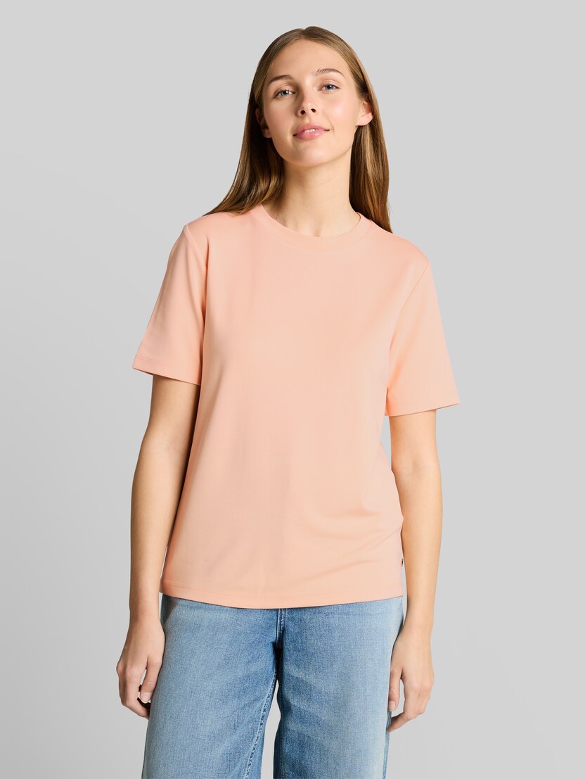Loose Fit T-Shirt von Denim Female, Orange Parfait