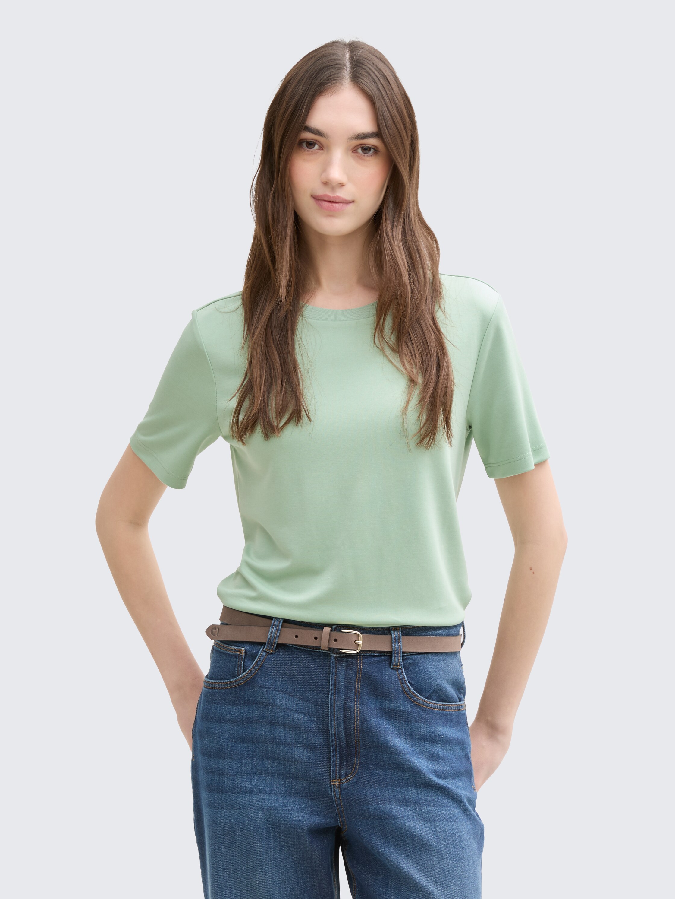 Loose Fit T-Shirt - fresh_mint_green - 