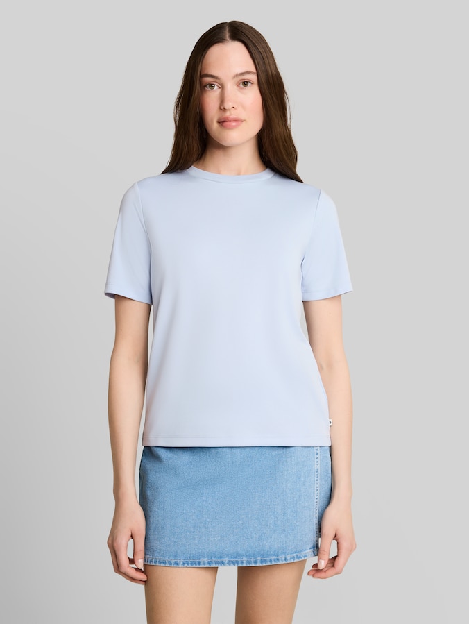 T-shirt met losse pasvorm door Denim Female, mountain sky blue