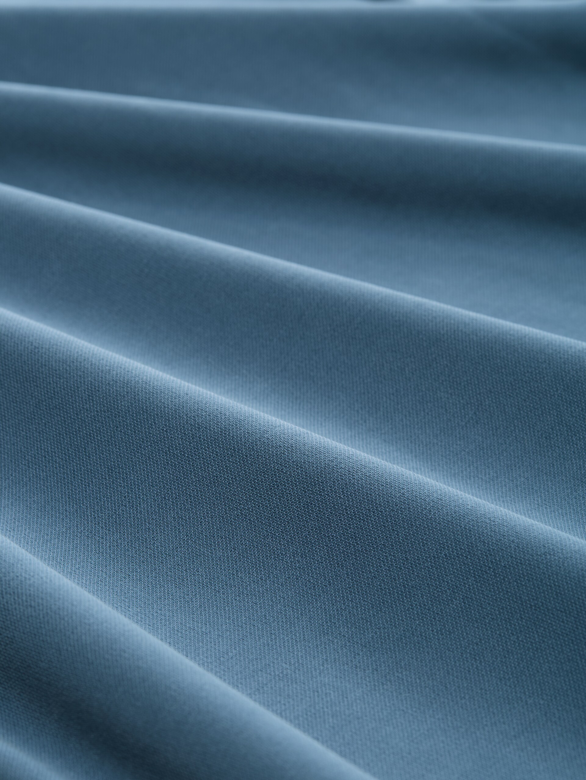 Loose Fit T-Shirt - dusty denim blue - Material-Ansicht