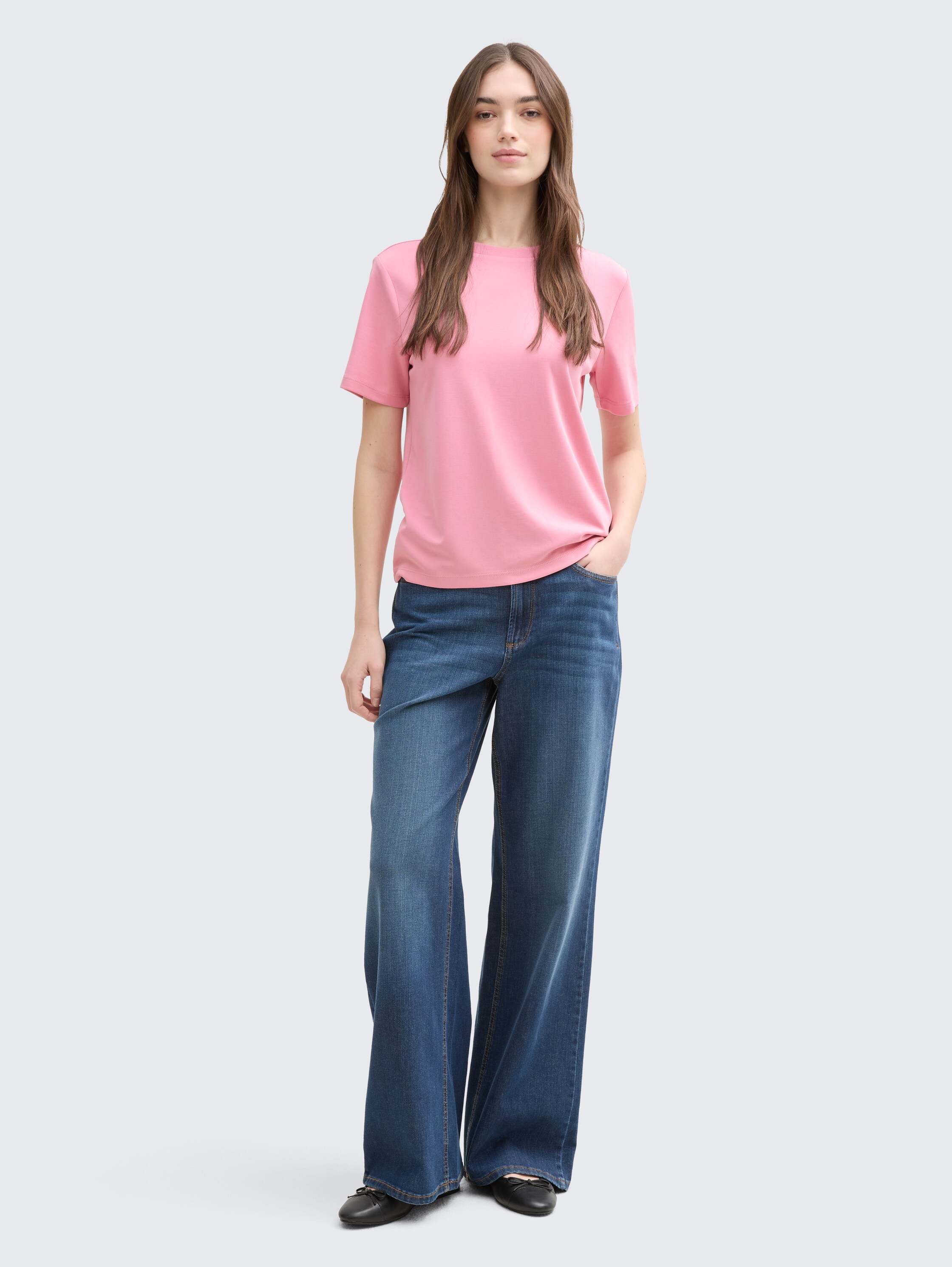 Loose Fit T-Shirt - light_dusty_pink - 