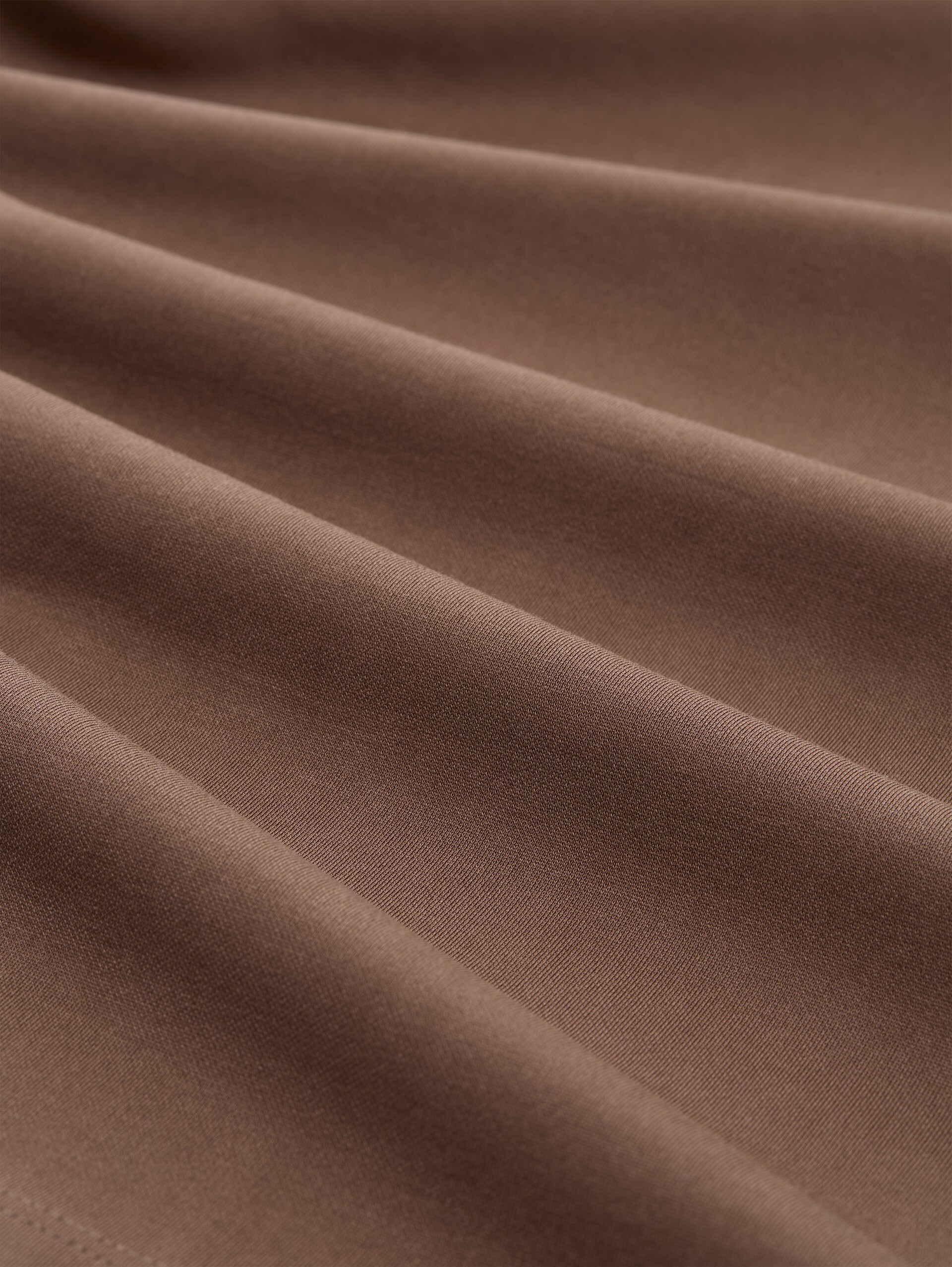 T-shirt coupe ample - coffee brown - Vue de la matière