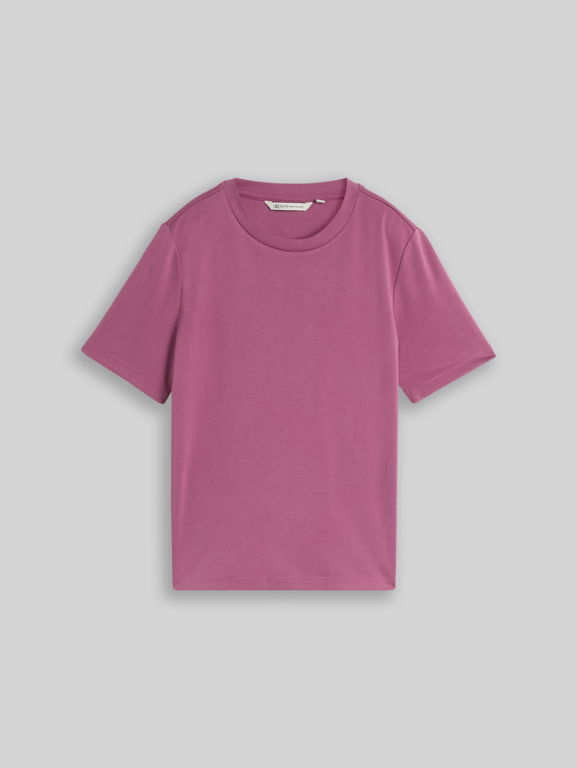 T-shirt met losse pasvorm - dusty berry - Product vooraanzicht