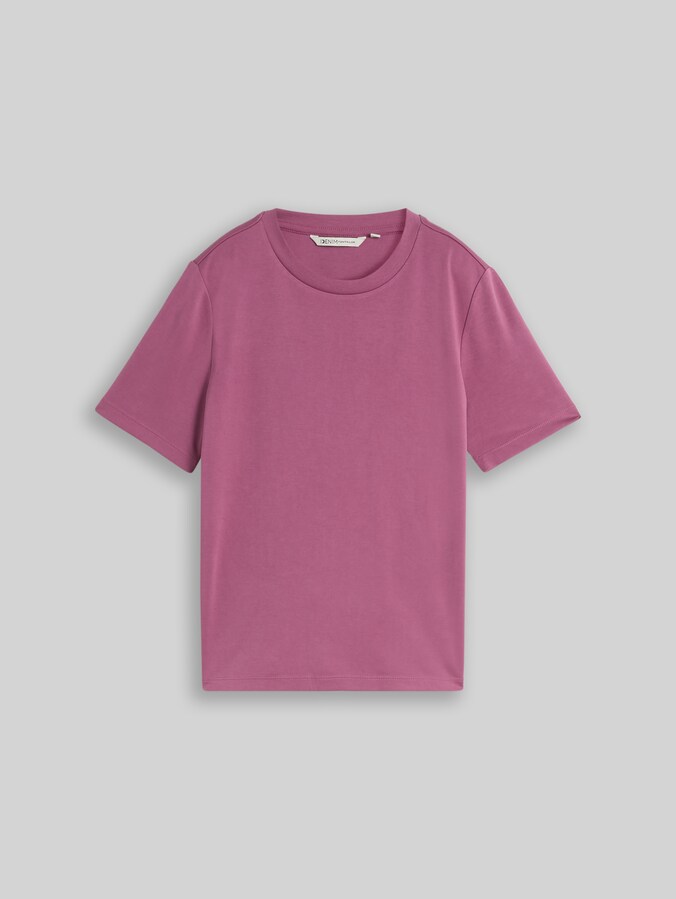 Loose Fit T-Shirt von Denim Female, dusty berry