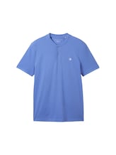 Ausgewählt, Basic Poloshirt mit Bomberkragen von Tom Tailor, blau