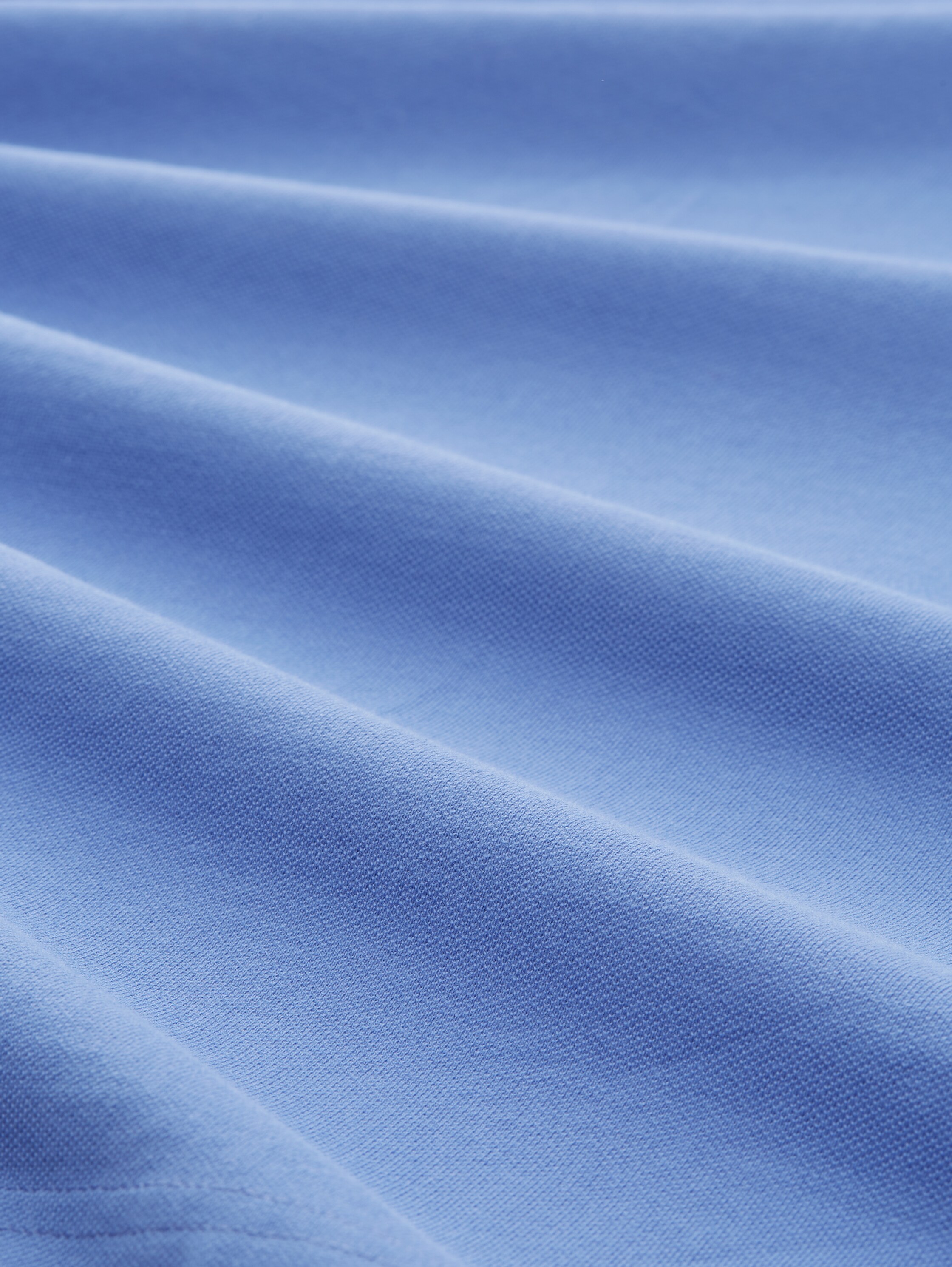 Basic Poloshirt mit Bomberkragen - blueberry_blue - 