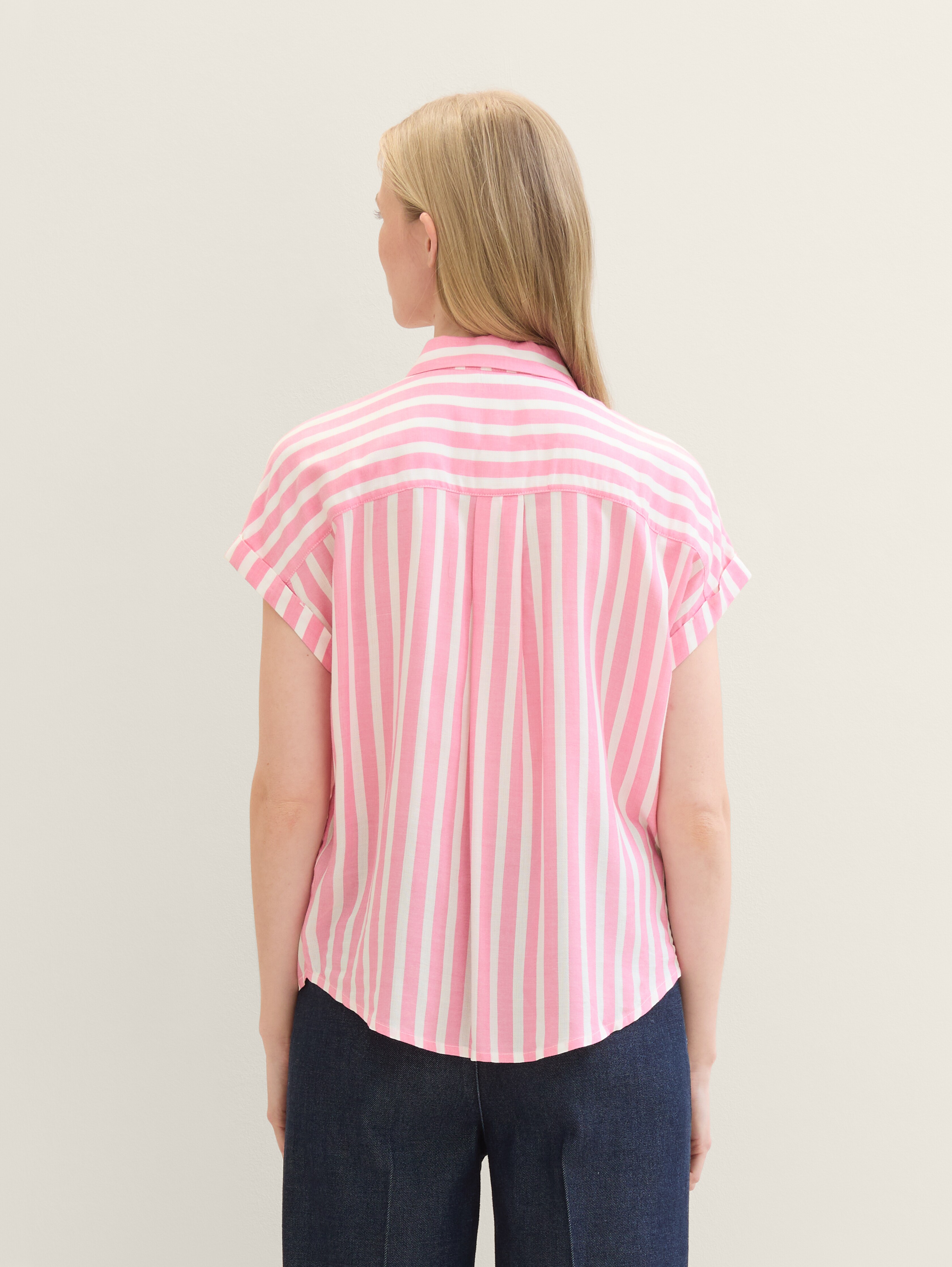 Striped short-sleeved shirt by Tom Tailor
