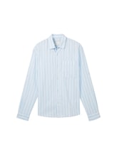 Geselecteerd, Relaxed Overhemd met linnen door Tom Tailor, blauw