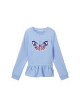 Geselecteerd, Sweatshirt met zijsplitten door Tom Tailor, blauw