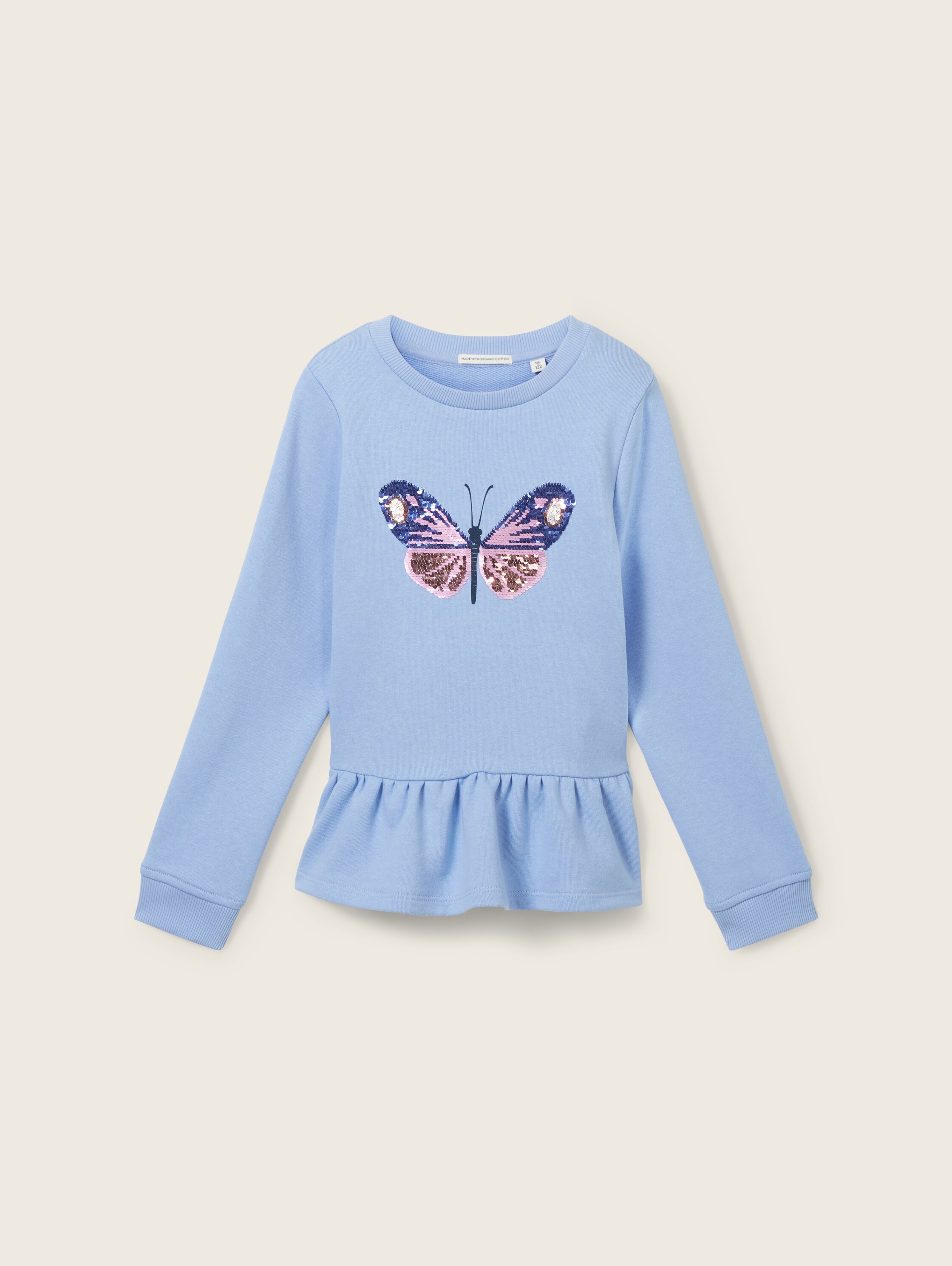 Sweat comportant du coton bio - bleu - 