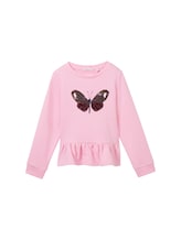 Niet geselecteerd, Sweatshirt met zijsplitten door , rosa