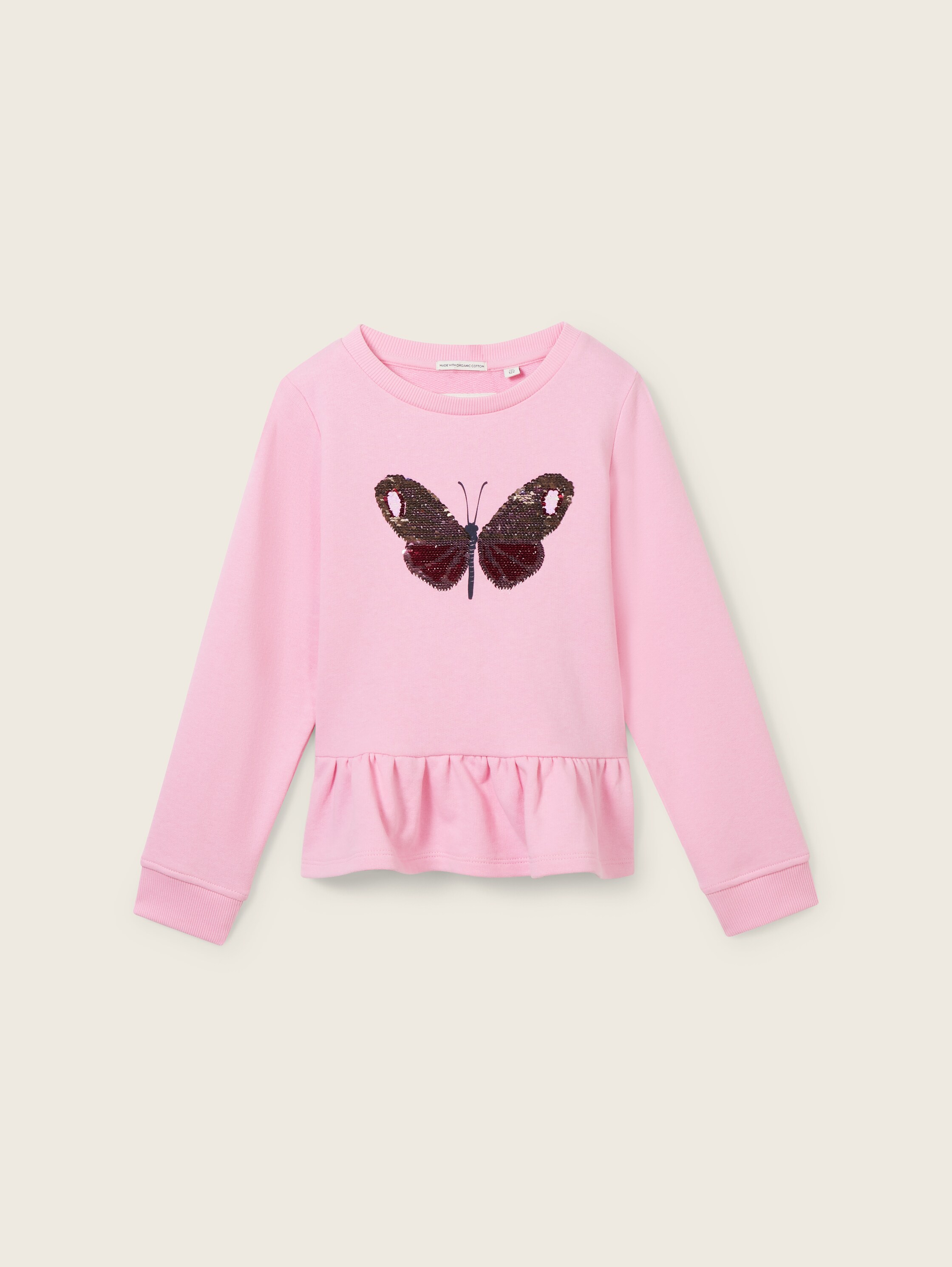 Sweat comportant du coton bio - rose - 