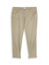 Geselecteerd, Plus Size - Cropped slim fit broek door Tom Tailor, groen