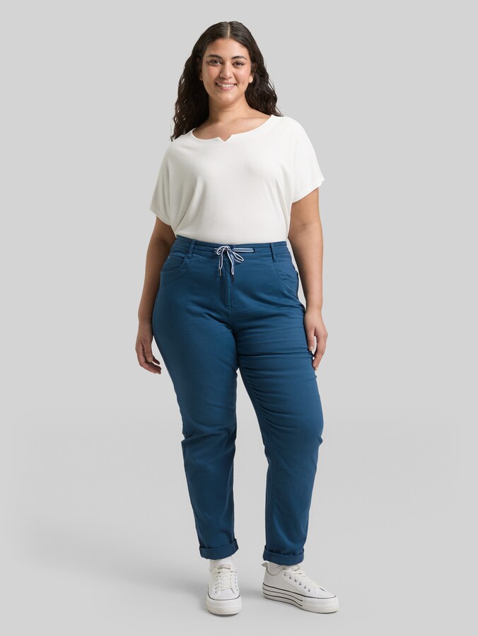 Plus Size - Pantalon slim court par Women Plus Size, Dark Petrol
