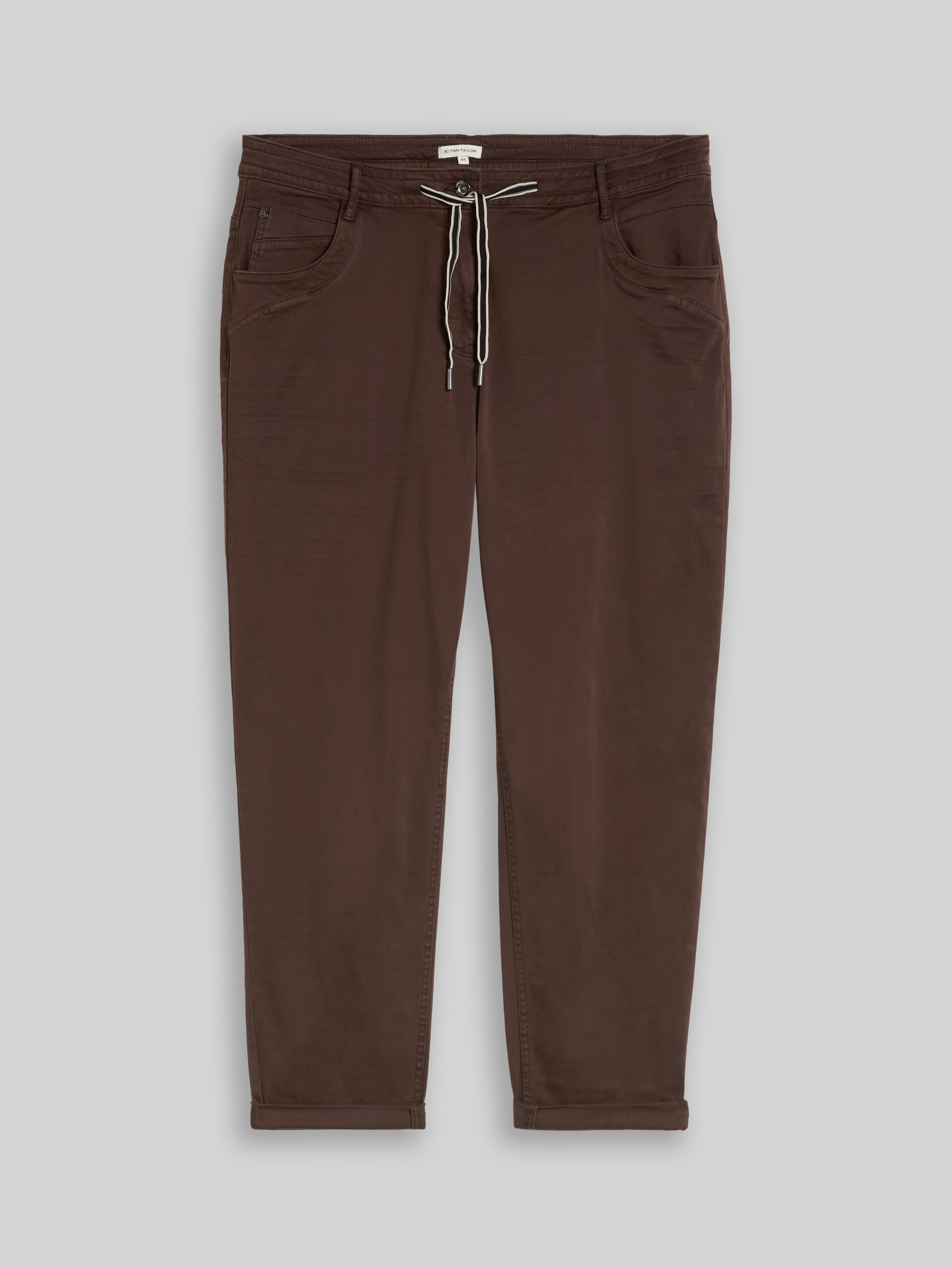 Plus Size - Pantalon slim court - java dark brown - Vue de face du produit