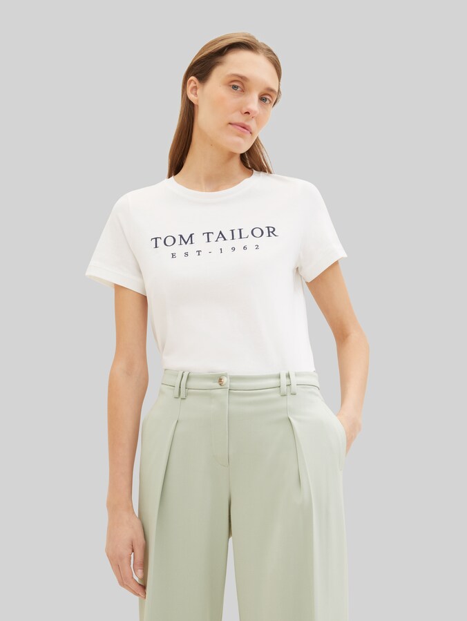 T-shirt avec logo brodé par Women, Whisper White