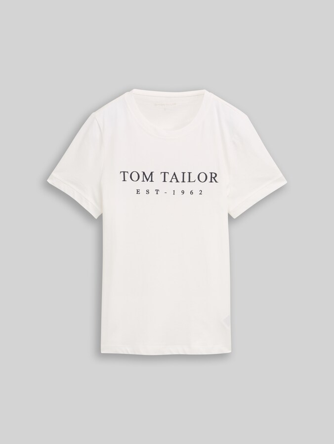 T-Shirt mit Logo-Stickerei von Women, off white