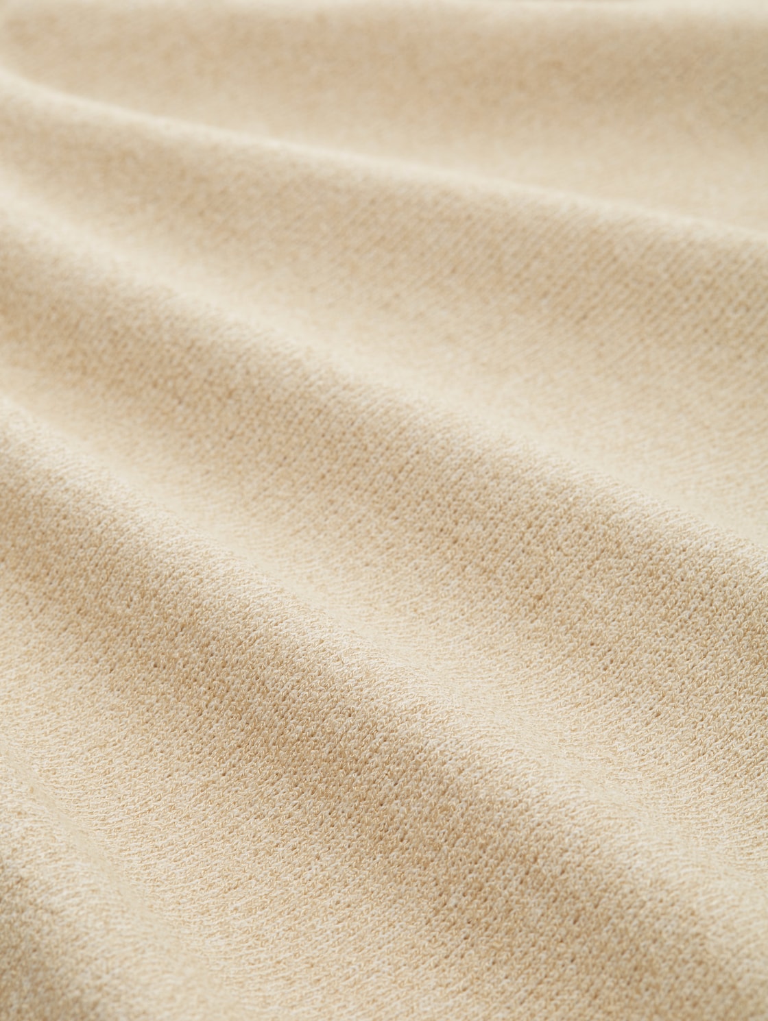 Basic Cardigan - Sandy Beige Melange - Material-Ansicht