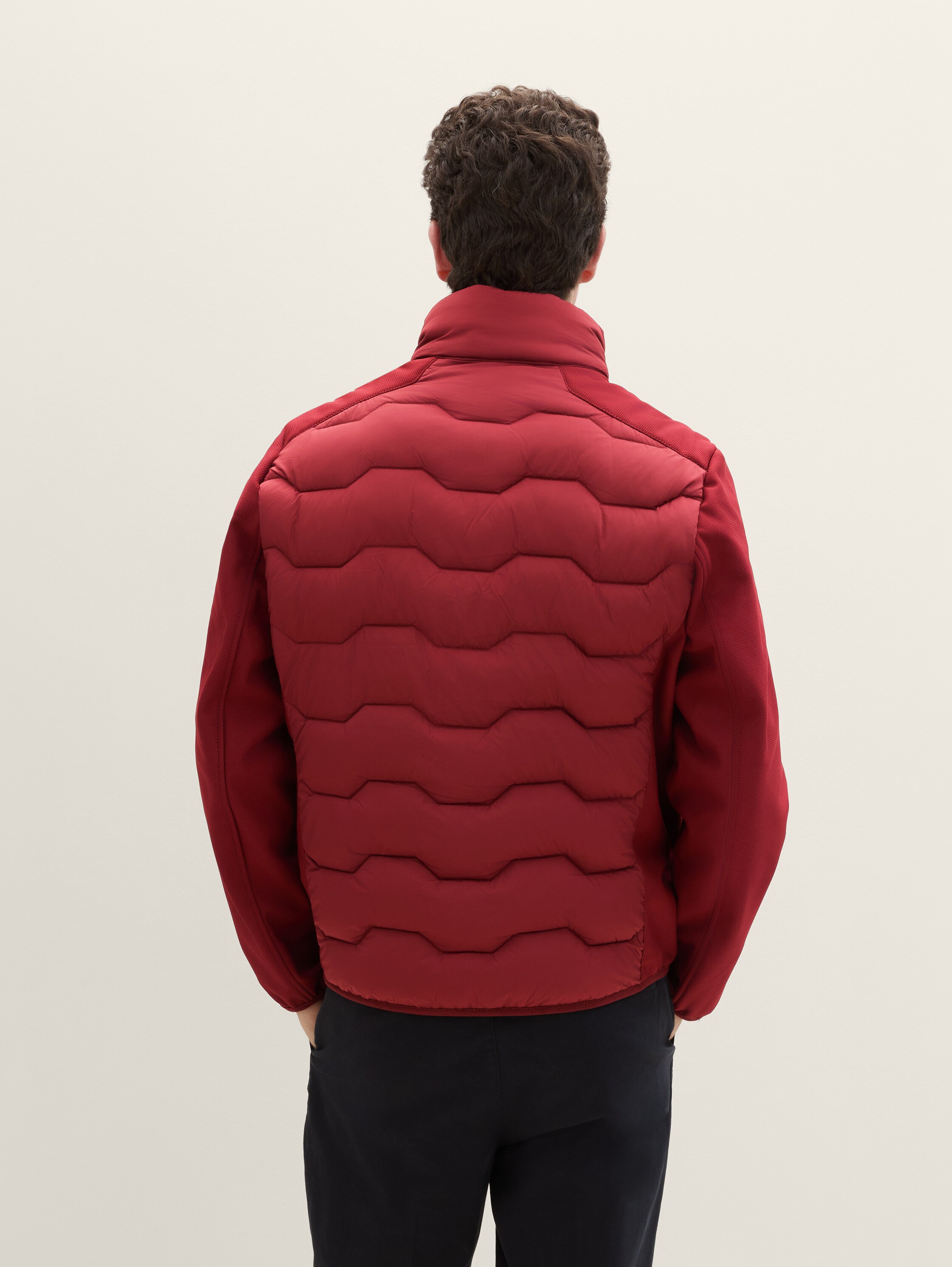 hybride jas met opstaande kraag - burgundy_dark_red - 