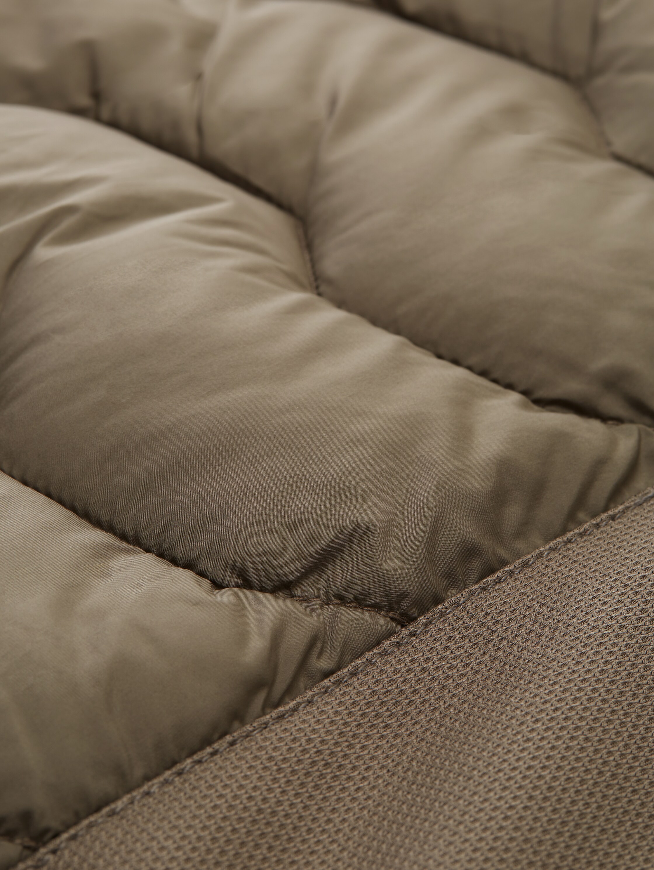 hybride jas met opstaande kraag - smokey_olive_green - 