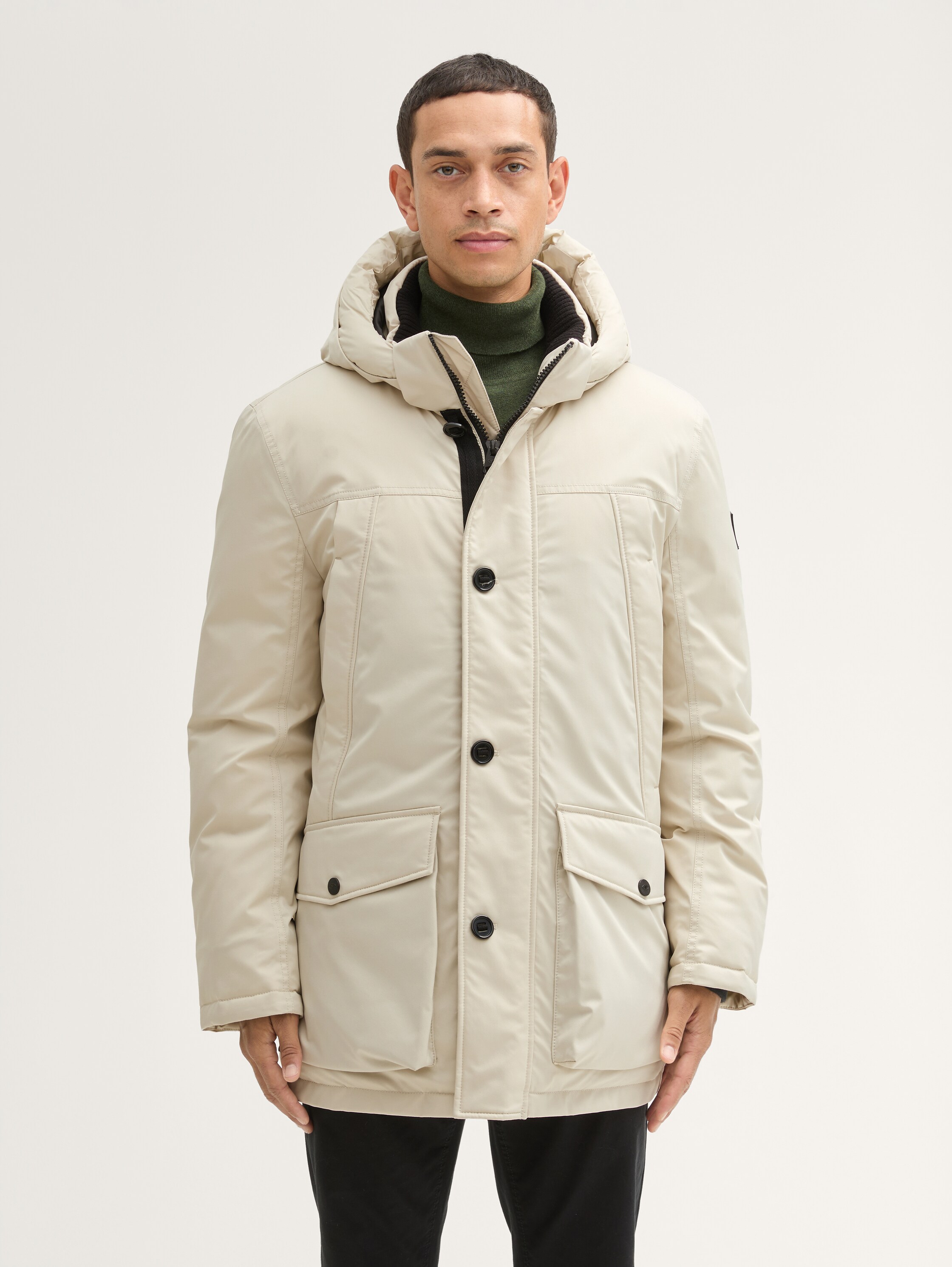 Arctic parka with detachable hood - beige_alfalfa - 
